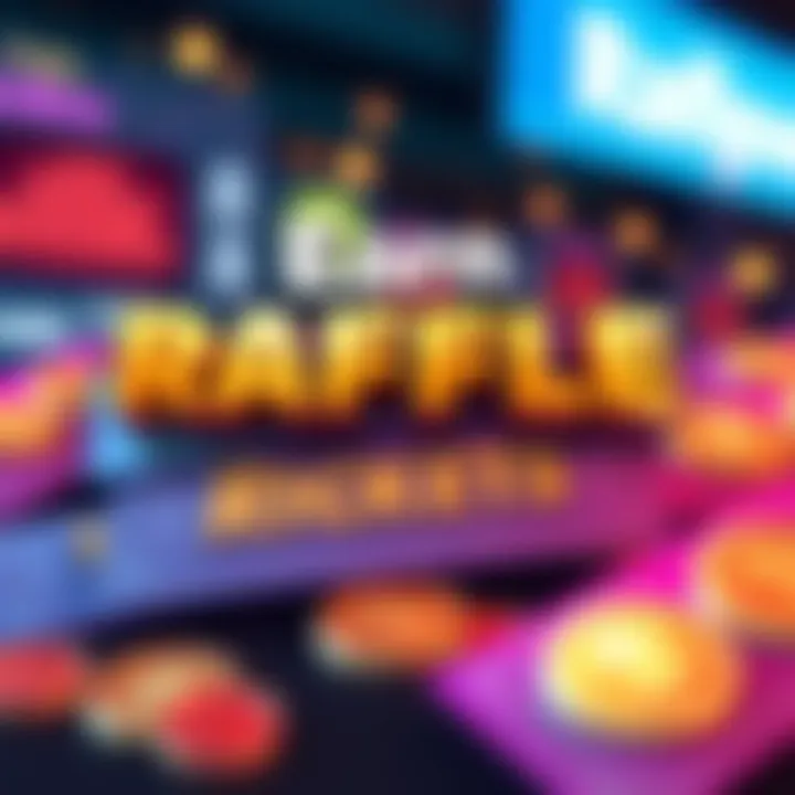 A graphic showing raffle tickets and bronze packs with daily challenge icons, representing the chance to win prizes.