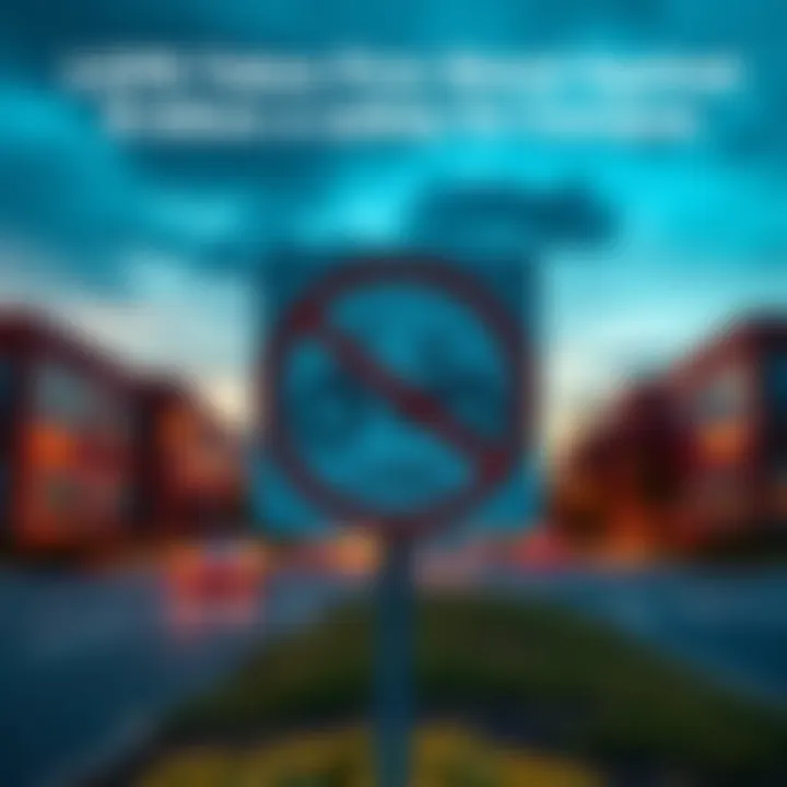 E-bike Ban Sign on School Property A sign indicating the ban on e-bikes displayed at the entrance of a school campus to promote safety for students.