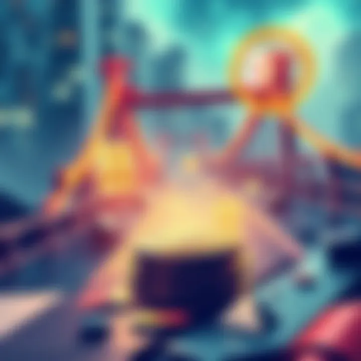 Illustration showing Eco's stablecoin bridging to BNB Chain with instant transaction icons and a digital wallet