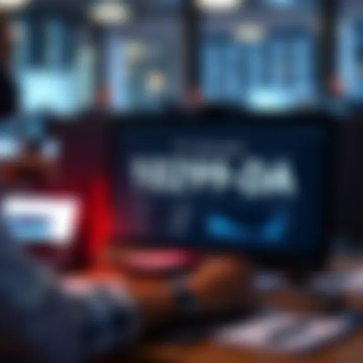 A digital asset broker preparing a 1099-DA statement on a computer screen, showcasing new reporting regulations from the Treasury and IRS.