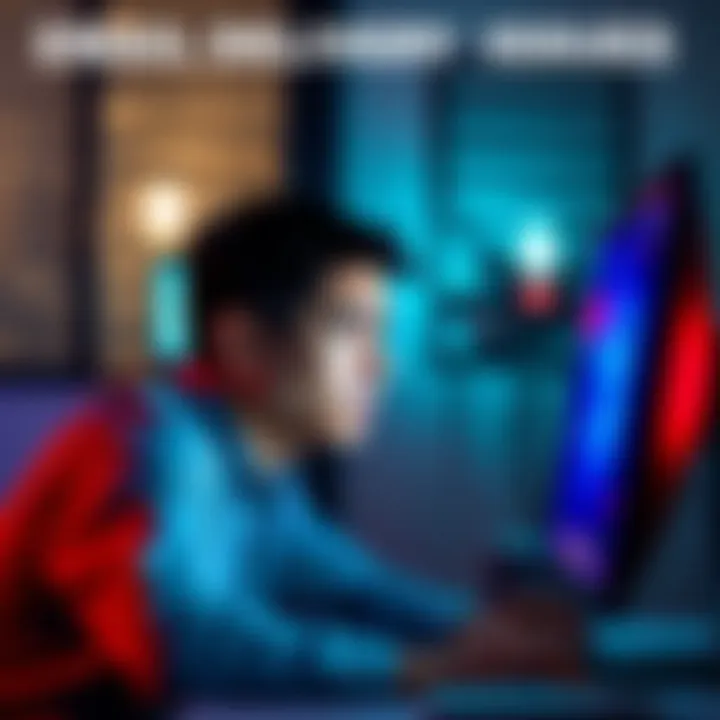 A person looking at a computer screen with a concerned expression, indicating problems with email delivery in Israel.