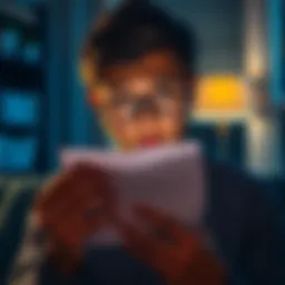 Email Notification About Account Closure A person surprised while reading an email about an account they never created, showing confusion and concern.