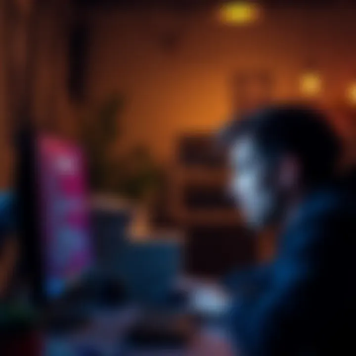 A frustrated person looking at their computer screen with a delayed email notification for card application