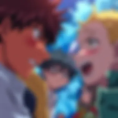 Emotional Anime Scene A powerful moment in an anime showing characters expressing strong emotions during a dramatic scene.