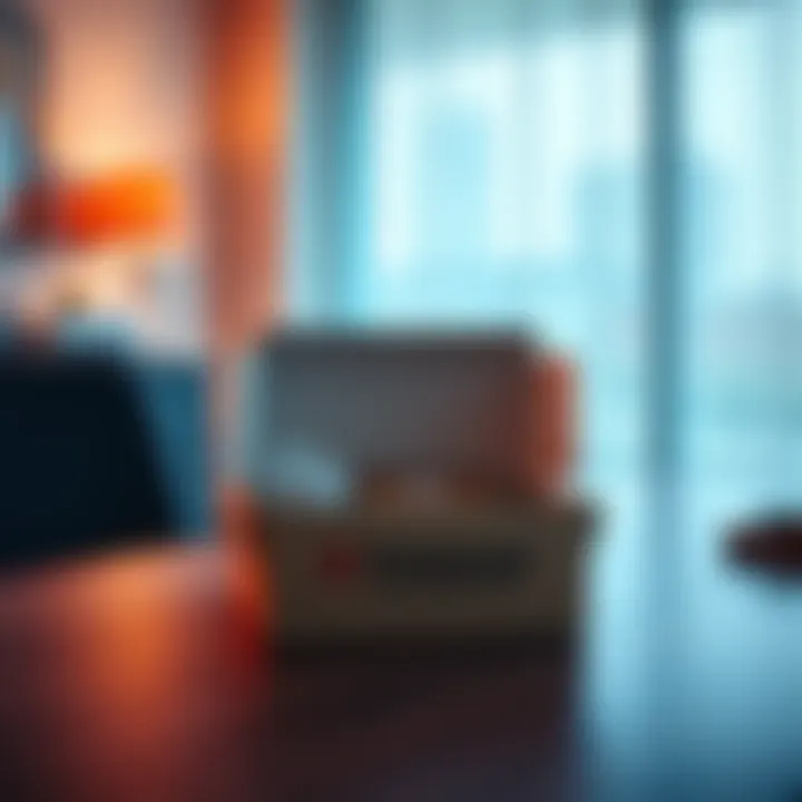 An empty box with Trezor branding sits on a table, highlighting the customer's disappointment.