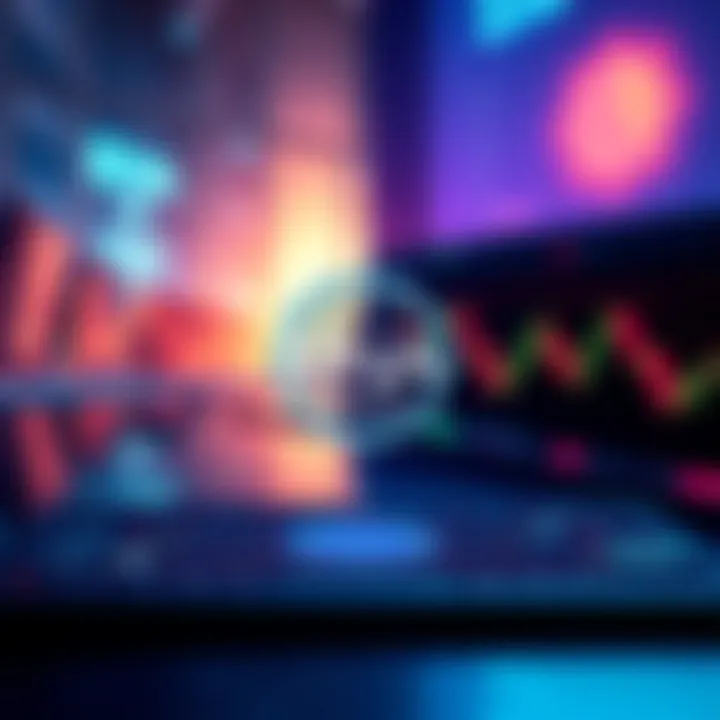 Visual representation of ENA by Ethena logo on the Solana Sunrise platform with trading charts in the background
