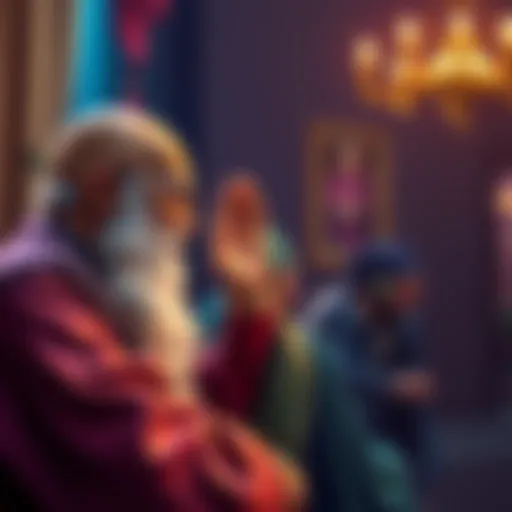 A wise figure shares uplifting advice with Michael to help him feel more positive and hopeful.