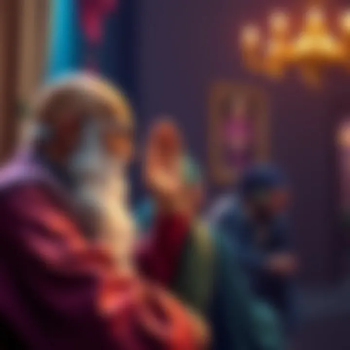 A wise figure shares uplifting advice with Michael to help him feel more positive and hopeful.