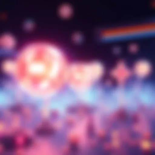 Illustration of glowing pick up orbs representing enhanced sound effects in gaming