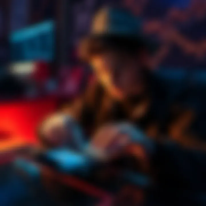 Entering a Passphrase on a Wallet Device A person typing a passphrase on a digital wallet device, looking focused and secure in a personal space