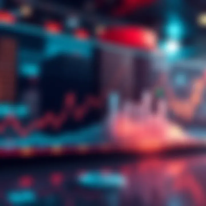 Equities and USDC Lending Graph showing the demand for equities and USDC lending, with icons of stocks and currency symbols