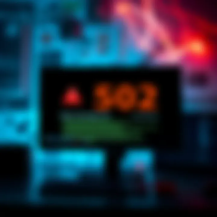 A computer screen showing a 502 Bad Gateway error message while trying to access a Basic Arweave URL