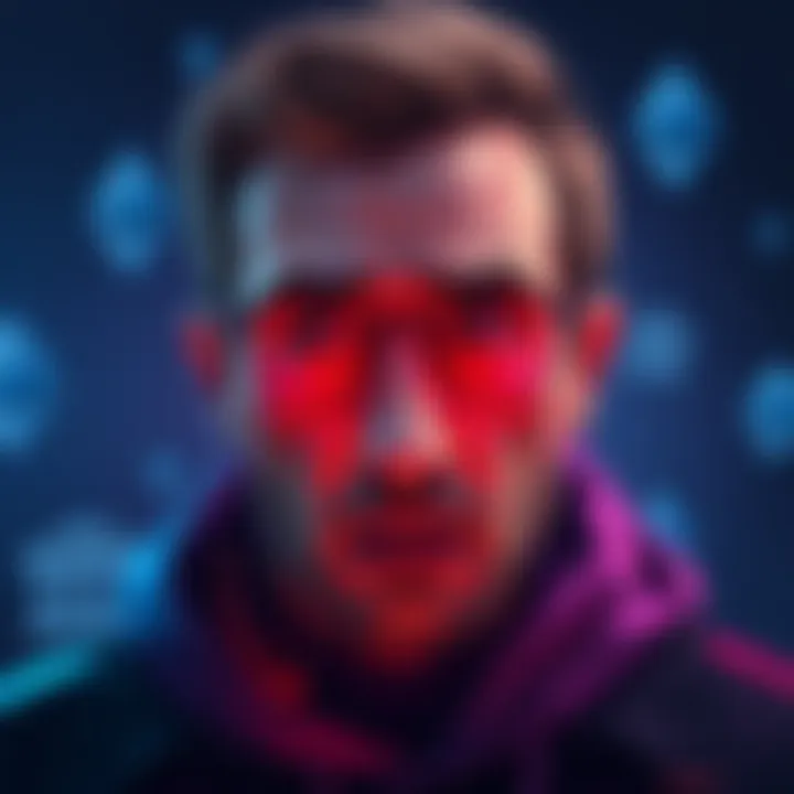 A visual representation of a user looking concerned at a negative balance on a Kraken account, with Ethereum logos and bank symbols in the background