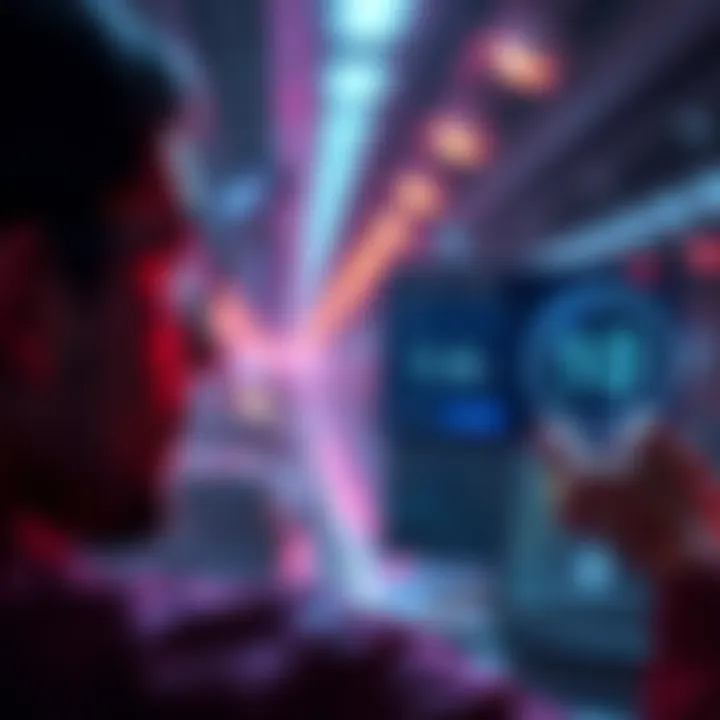 A person reviewing ETH unstaking on Crypto.com, showing a digital wallet and a waiting timer graphic, symbolizing the 1-4 day wait period.