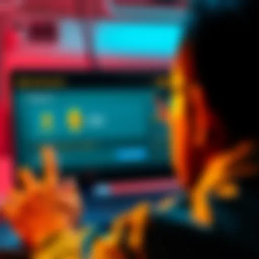 A person looking at a Binance interface showing Ethereum being used as collateral and a loan option.