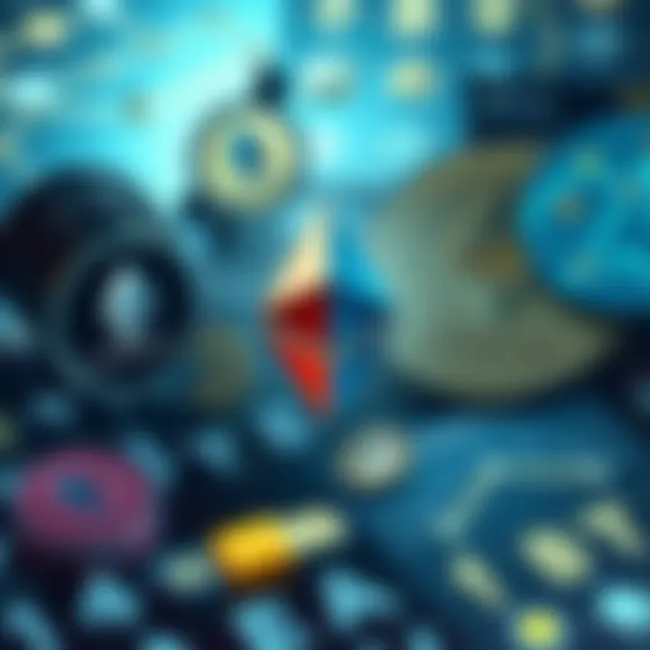 Eth Killers Competing with Ethereum A group of digital currencies symbolizing Eth Killers, showcasing their logos and features in competition with Ethereum's logo, representing the battle for blockchain dominance.