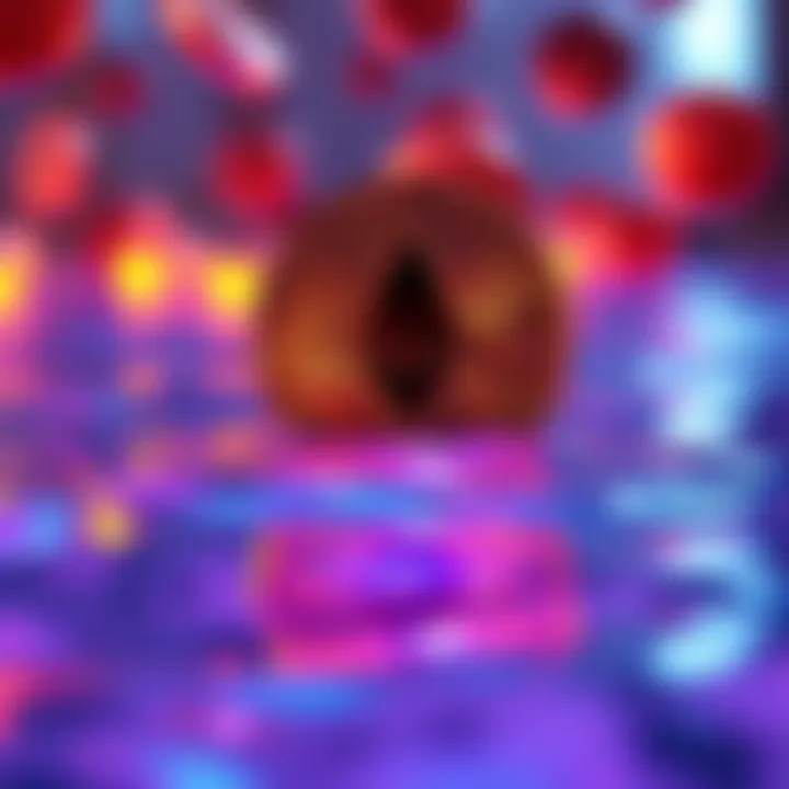 ETH Liquidity Pool Concept Graphic showing staked ETH coins floating in a liquidity pool, illustrating the difference between buying and operating strategies.