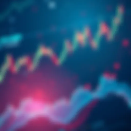 A visual representation of Ethereum trading charts with fluctuating values and tension symbols, indicating market uncertainty due to Hormuz tensions.
