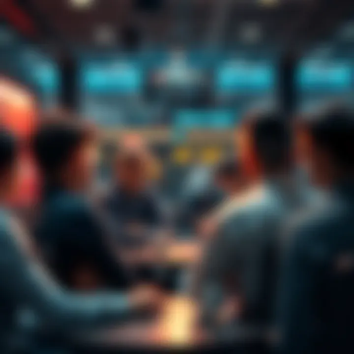 People discussing Ethereum news and trends in a community setting