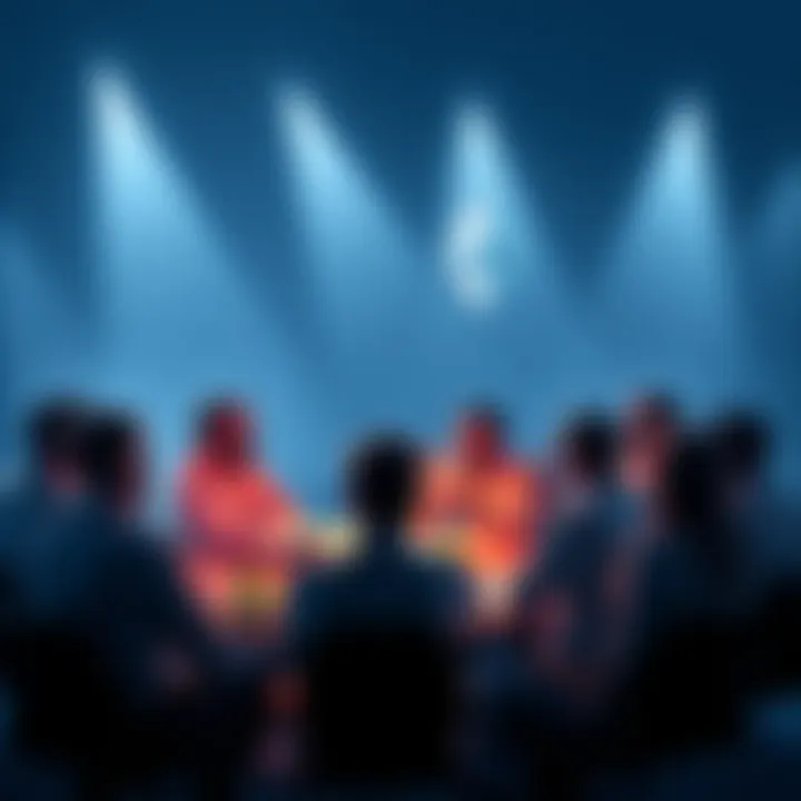 A group of people engaging in a lively discussion about Ethereum and cryptocurrency updates