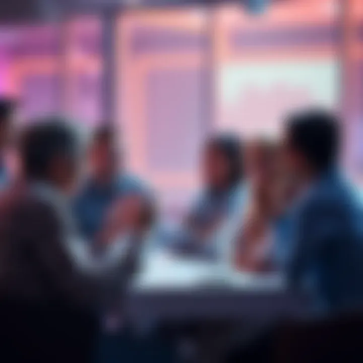 A group of people engaging in a discussion about Ethereum, sharing ideas and updates in a casual setting.