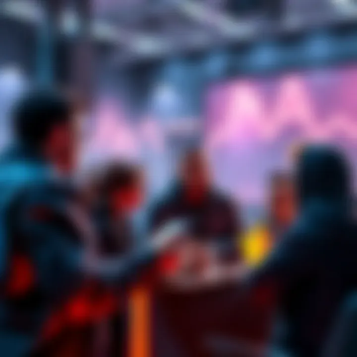 Group of people discussing Ethereum trends and news