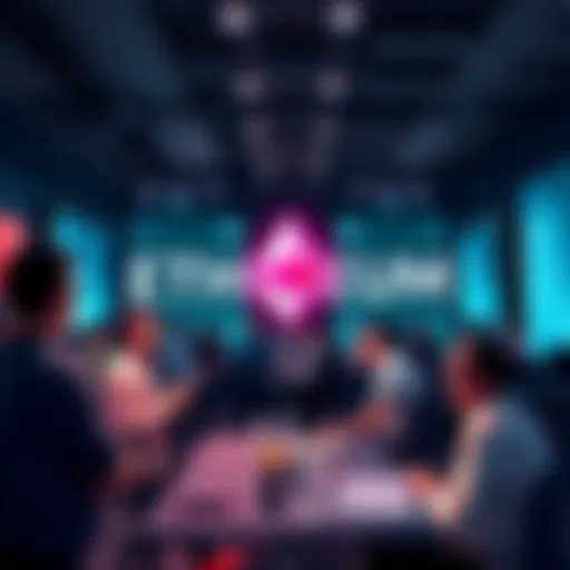 People actively discussing Ethereum news and trends in a community setting