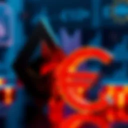 A visual of the Ethereum logo next to the Euro symbol, illustrating the concept of a Euro stablecoin