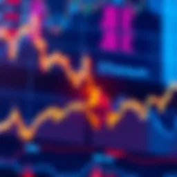 A chart displaying the trend of Ethereum prices with a rising line, indicating market growth.