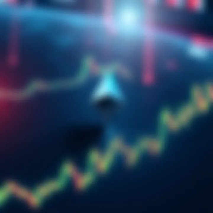 A chart showing Ethereum's price movement stuck below $5,000, with fluctuating lines indicating market volatility.