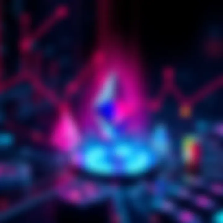 A graphic showing Ethereum's transition from agent payments to capital formation, featuring AI elements and investment symbols.