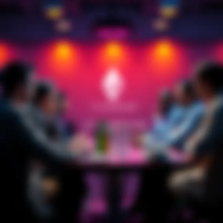 People engaging in a discussion about Ethereum topics and market updates in a virtual chat room