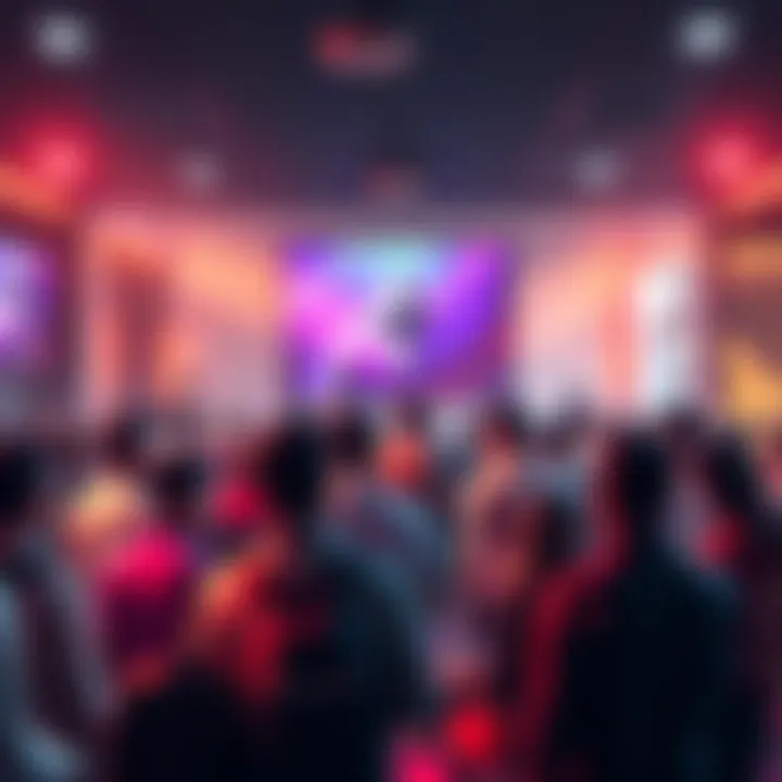 People engaging in discussions about Ethereum topics such as news and price updates in a vibrant community setting