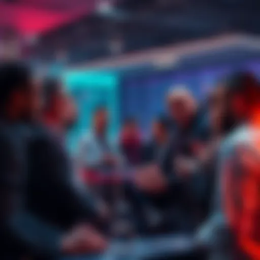 People engaging in a lively conversation about Ethereum news and trends in a chat forum setting.