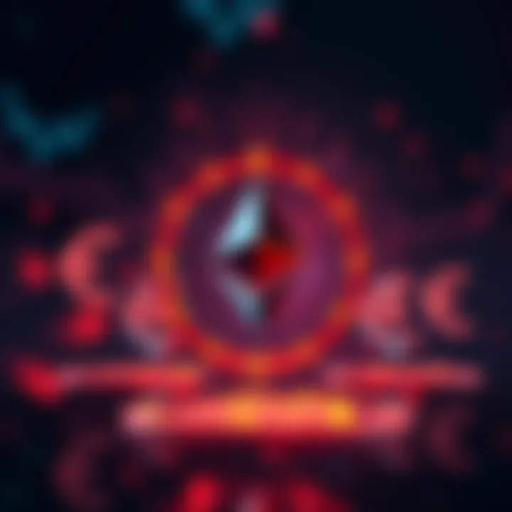 Representation of Ethereum logo with Euro currency symbols in a digital format, symbolizing the creation of a Euro stablecoin infrastructure on the Ethereum network.