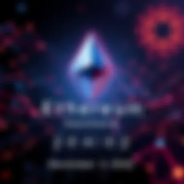 A visual representation of the Ethereum logo with a digital background highlighting faster transactions and lower fees, featuring a countdown to December 3, 2026.