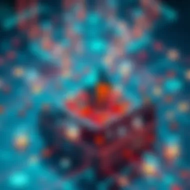 A visual representation of Ethereum's infrastructure with layers showing connectivity and data flow, emphasizing the shift towards supporting services over individual tokens.