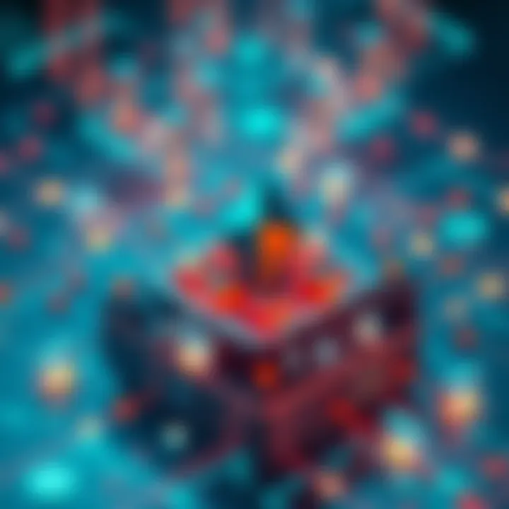 Ethereum Infrastructure A visual representation of Ethereum's infrastructure with layers showing connectivity and data flow, emphasizing the shift towards supporting services over individual tokens.