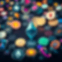 Ethereum symbol at the center with various Layer 2 token logos around it, showing a crowded crypto environment