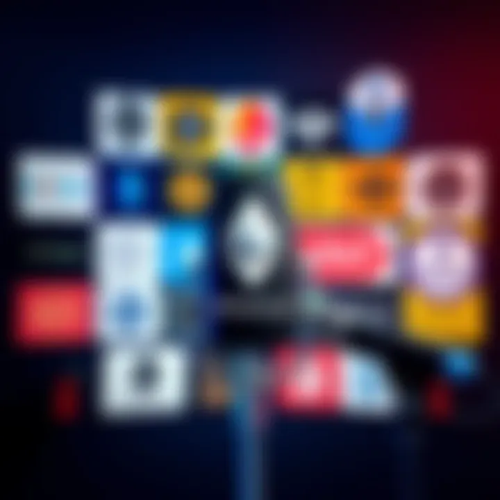 A collage of Ethereum podcast logos and a microphone, symbolizing discussions in a bear market.