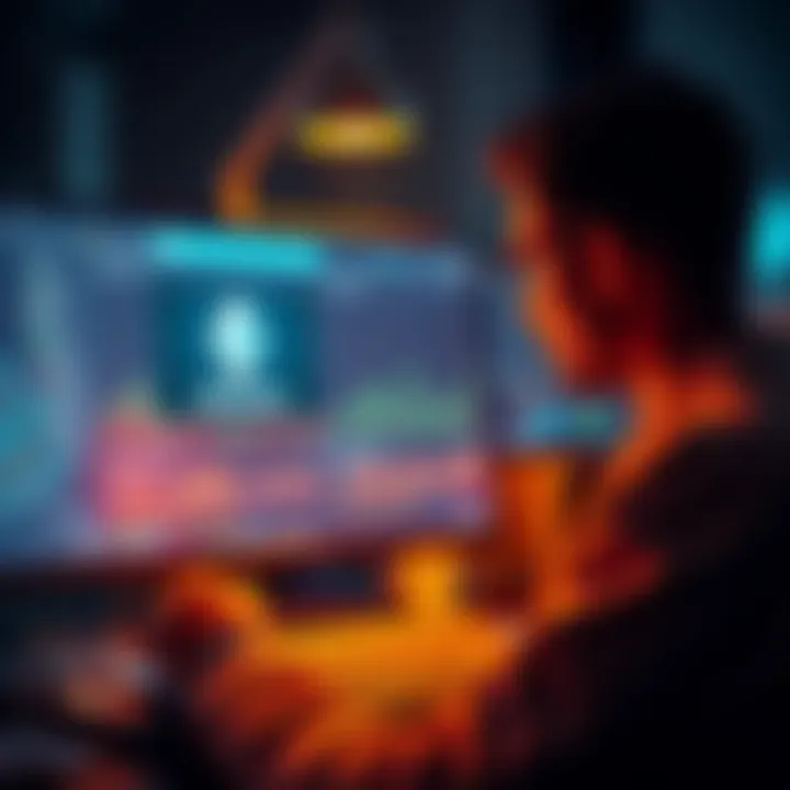 A person evaluating options for staking Ethereum on Coinbase versus other platforms, showing a computer screen with a staking interface and Ethereum logo.