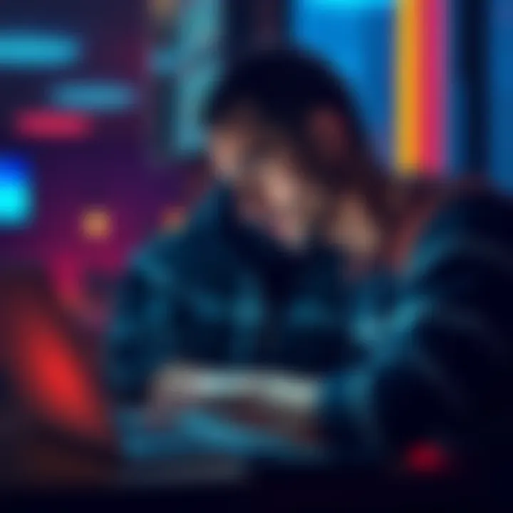 A frustrated investor checking their cryptocurrency account on a laptop, looking at the Ethereum staking status with concern.