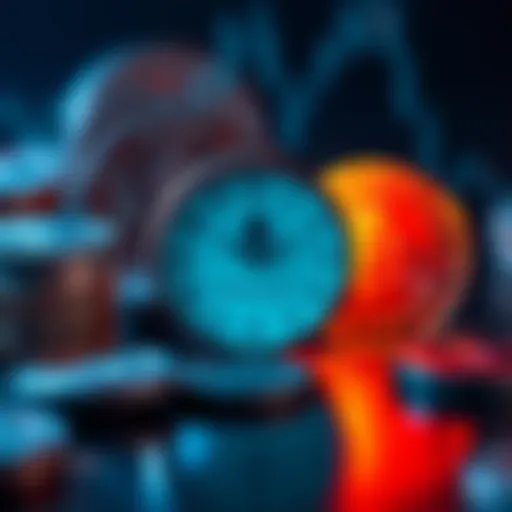 A visual representation of Ethereum's staking process showing a clock symbolizing 60 days to stake and a timer symbolizing 2 minutes to unstake, with ETH coins in the background