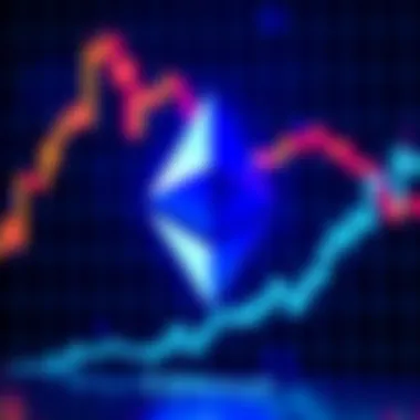 Ethereum logo set against a background showing a rising price graph, symbolizing Tom Lee's $5 trillion prediction and renewed market interest.