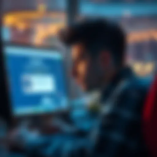 A worried European citizen looks at their computer screen showing the Gemini platform with a withdrawal-only notice