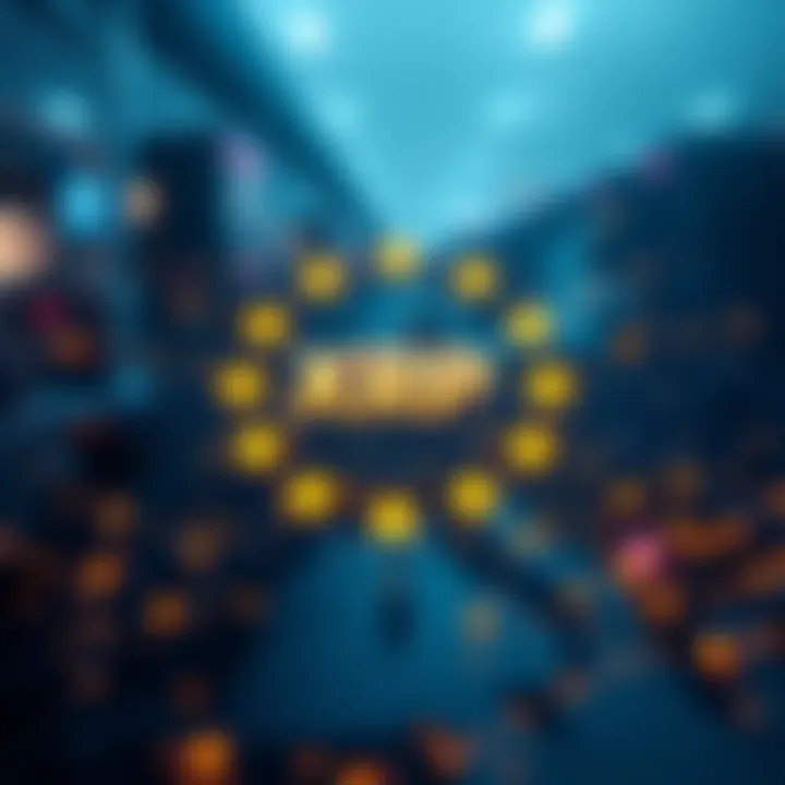 A graphic representing Europe's independent payment network, highlighting a shift from US-based systems and XRP's challenges.