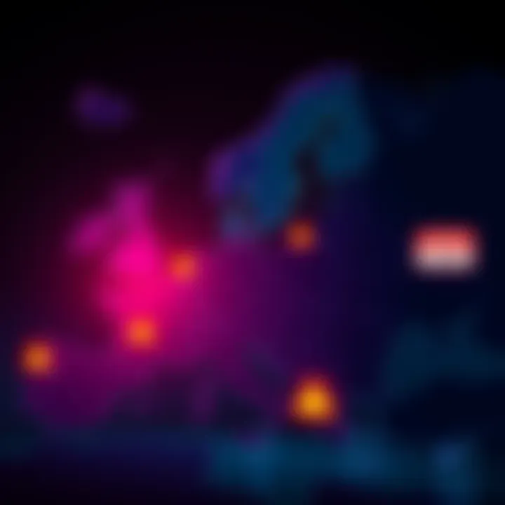 A map of Europe highlighting crypto threats with caution symbols