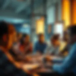 A group of people discussing various challenges they face in daily life, including stress and time management.