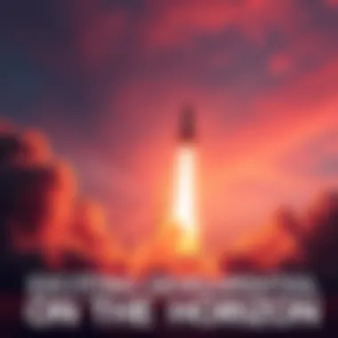 A rocket taking off symbolizing new changes and progress on the horizon