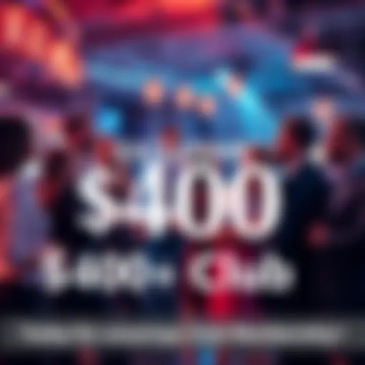 Exclusive $400 Club Membership A group of professional individuals networking at a stylish event, showcasing the benefits of the $400 Club.